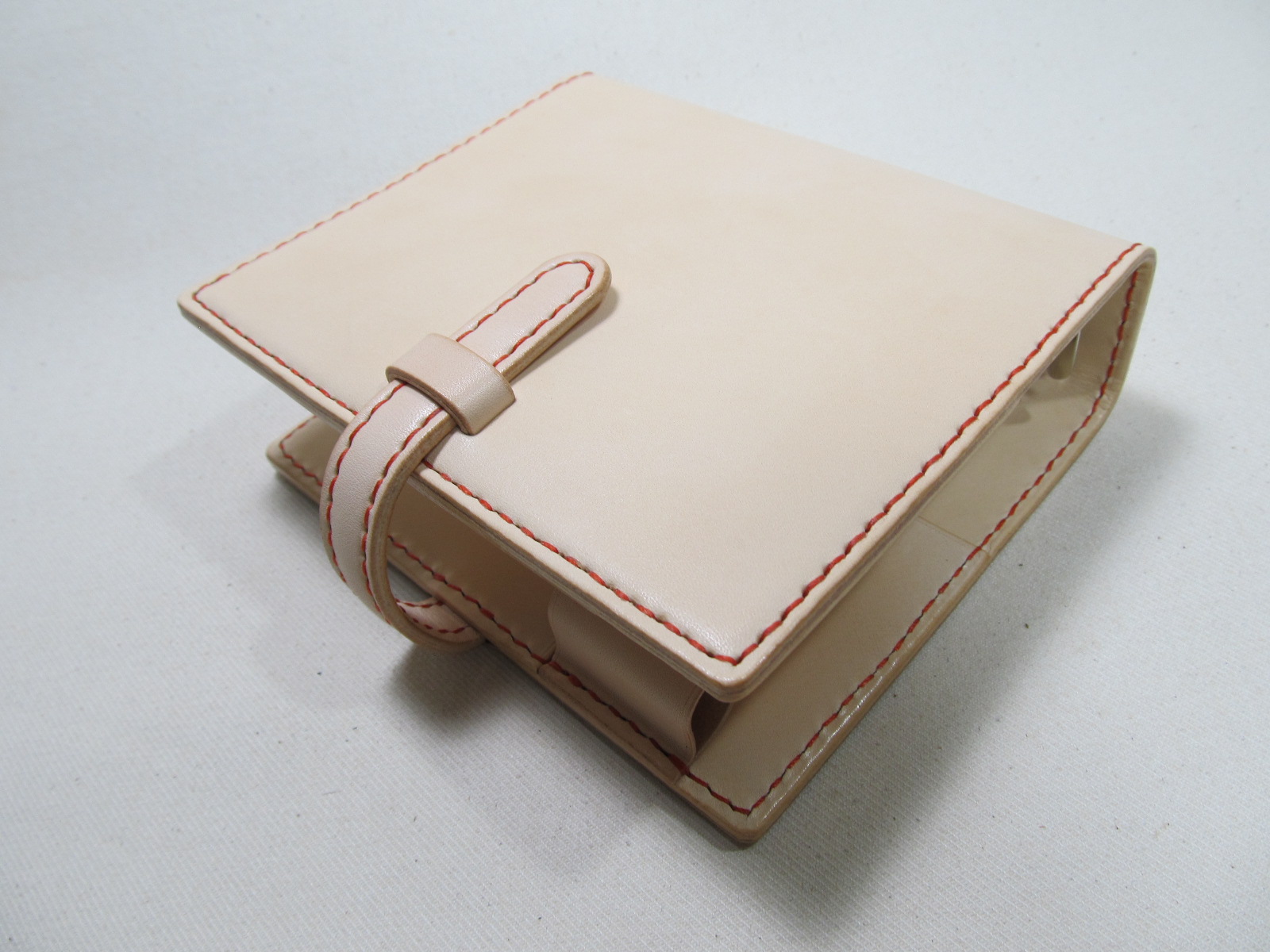 システム手帳ミニサイズ6穴30mmリング210728 | 革工房ノーツオーダー