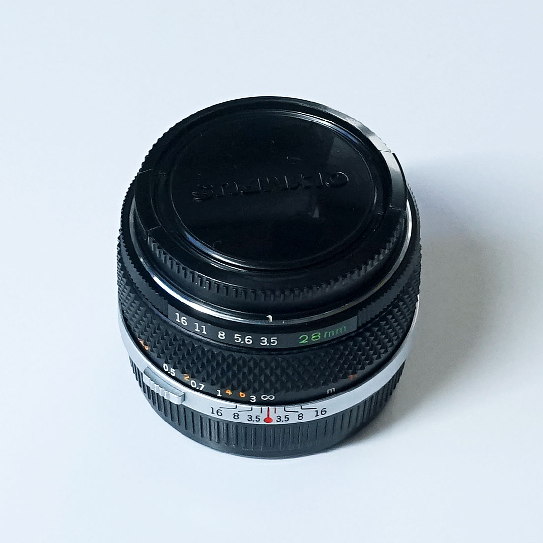 OLYMPUS G.ZUIKO AUTO-W 28mm F3.5 銀枠 ¥8,800（中古 OMマウント