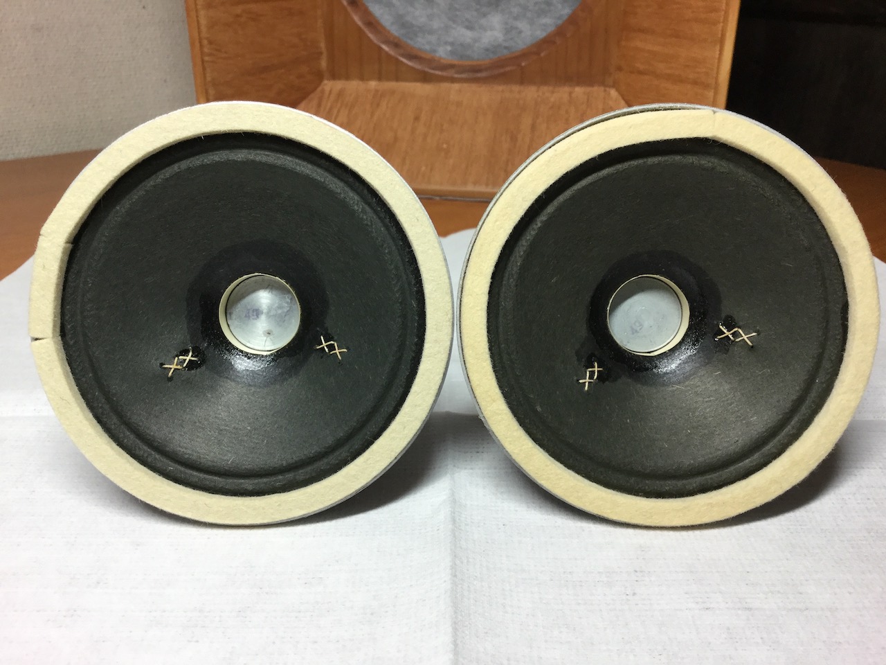 Siemens Klangfilm 9.5cmツイーターと Siemens 14g 20cmフルレンジとの