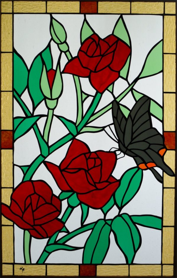 グラス工房達風 | 23011 「薔薇」- 販売中 –