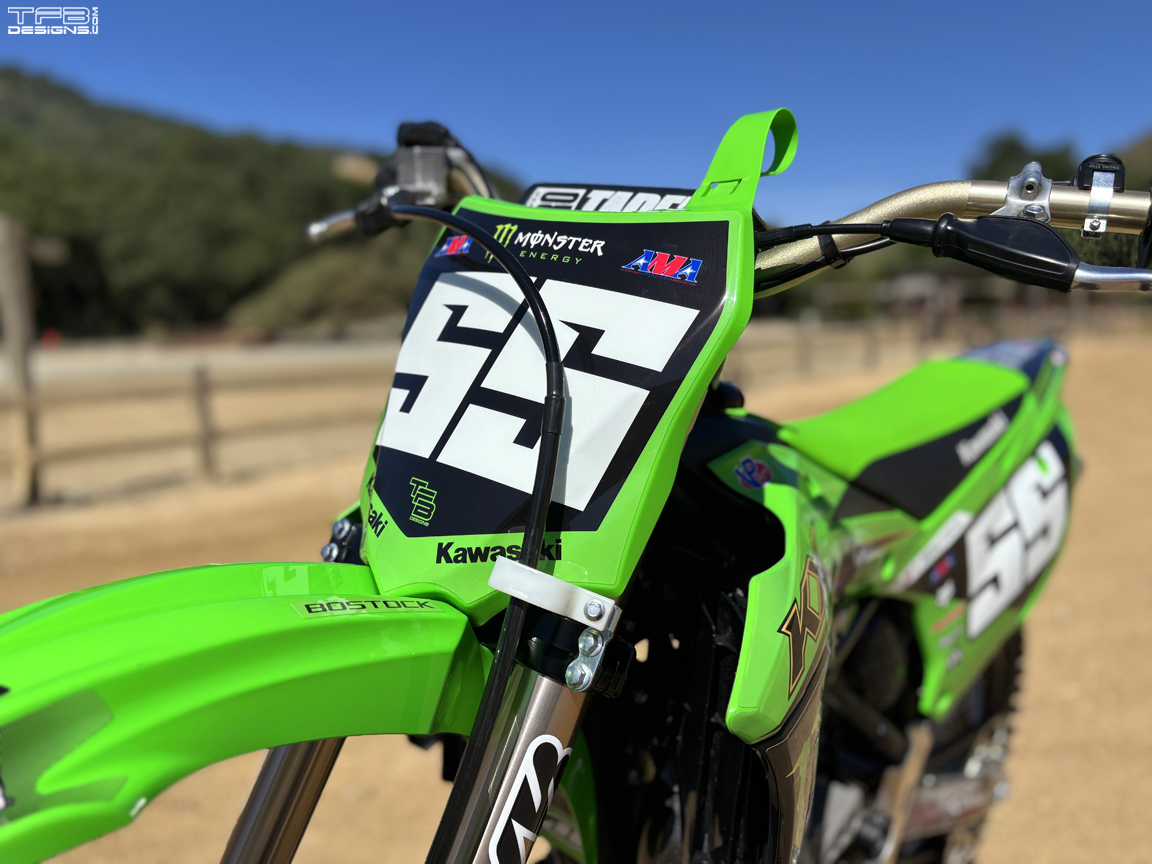 2014-2025 Kawasaki KX85 Number Plate Backgrounds KX100 KX112 - TFB