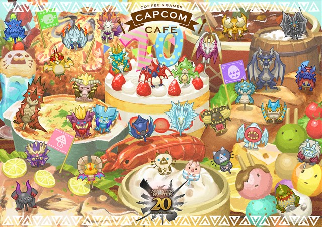 カプコンカフェ×MH20th モンハンピンズセットA・B・Cセット カプコン