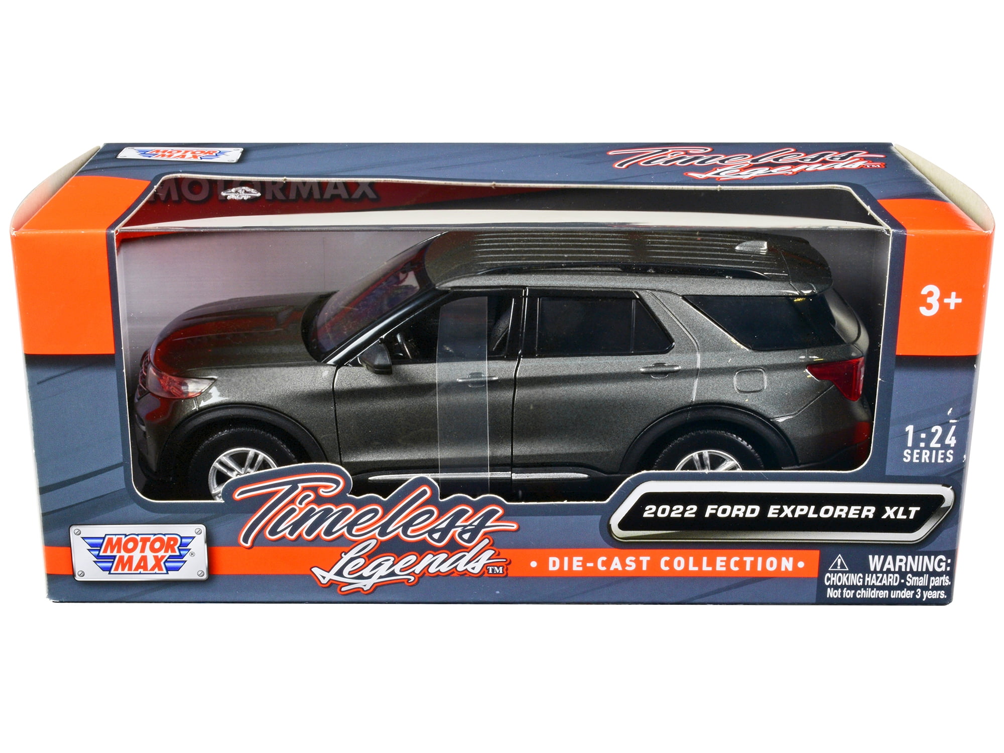 Motormax 2022 Ford Explorer XLT Gray Metallic, Timeless Legends