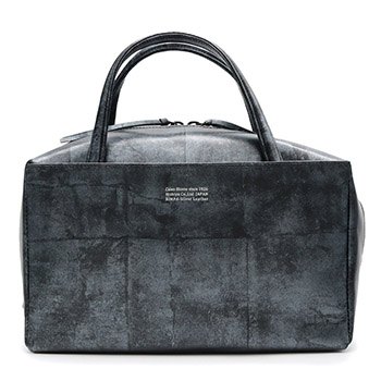 本革LIバッグ『琳派シルバー』【カレンブロッソ】(マットブラック
