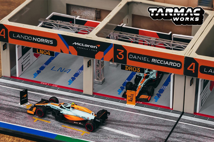 T64D-001-MCL 1/64 Pit Garage Diorama McLaren Formula 1 Team | LINE