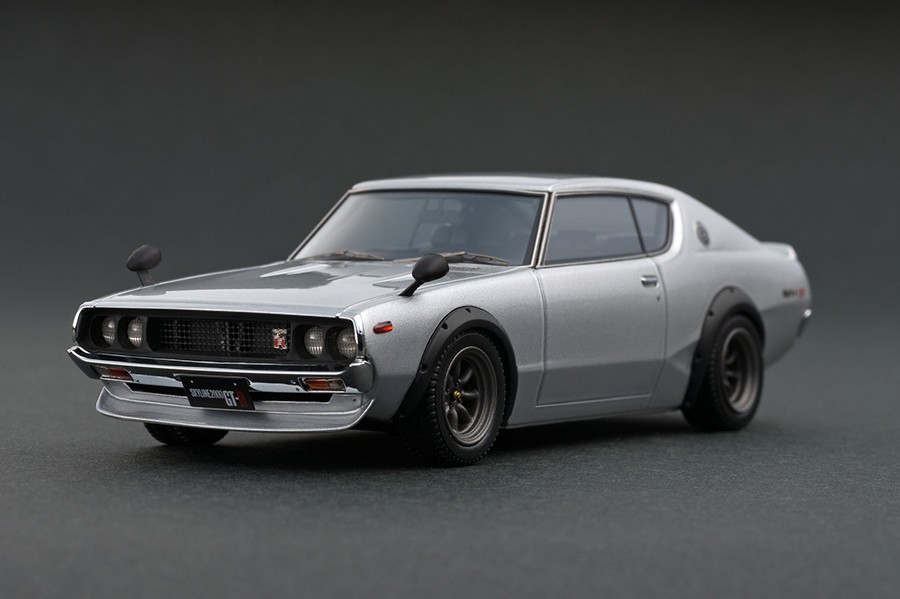 IG0036 1/43 Nissan SKYLINE 2000 GT-R (KPGC110) Silver | LINE UP