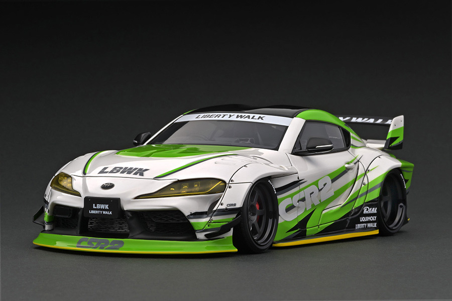 IG2655 1/18 LB-WORKS TOYOTA SUPRA (A90) White/Green | LINE UP