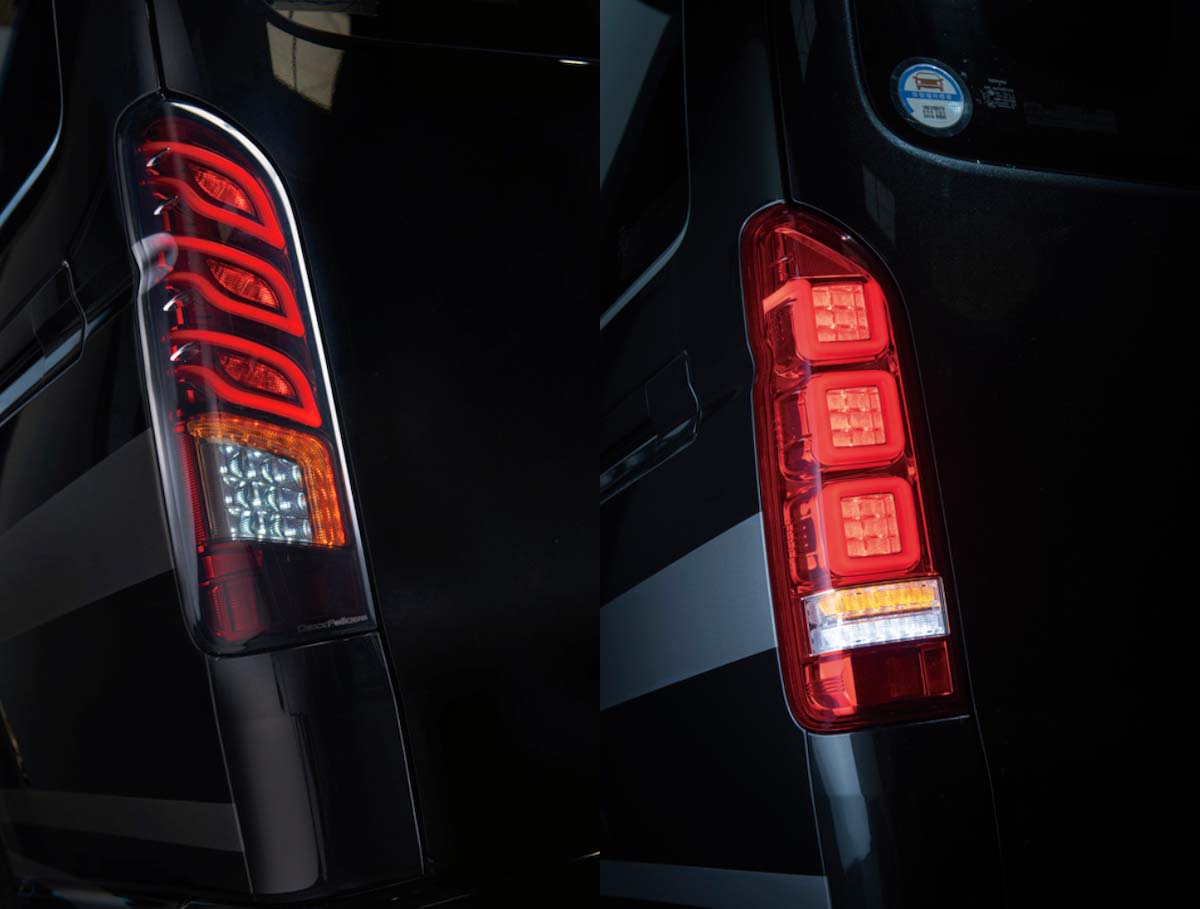 200系ハイエースに先進的な機能美を与える「ダズフェローズ製」LED