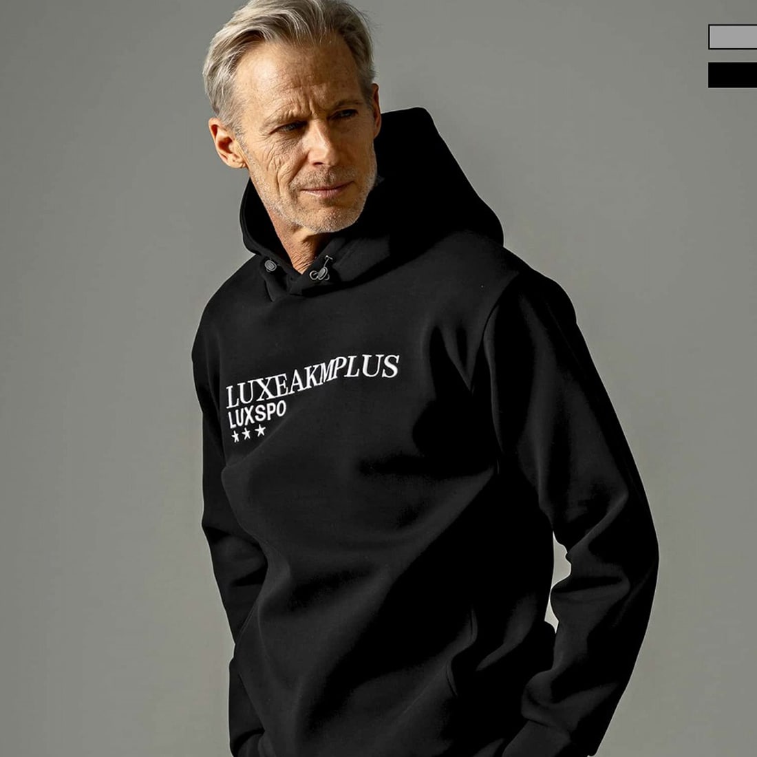 LUXEAKMPLUS(リュクスエイケイエムプラス) ゴルフ 刺繍ロゴスウェット