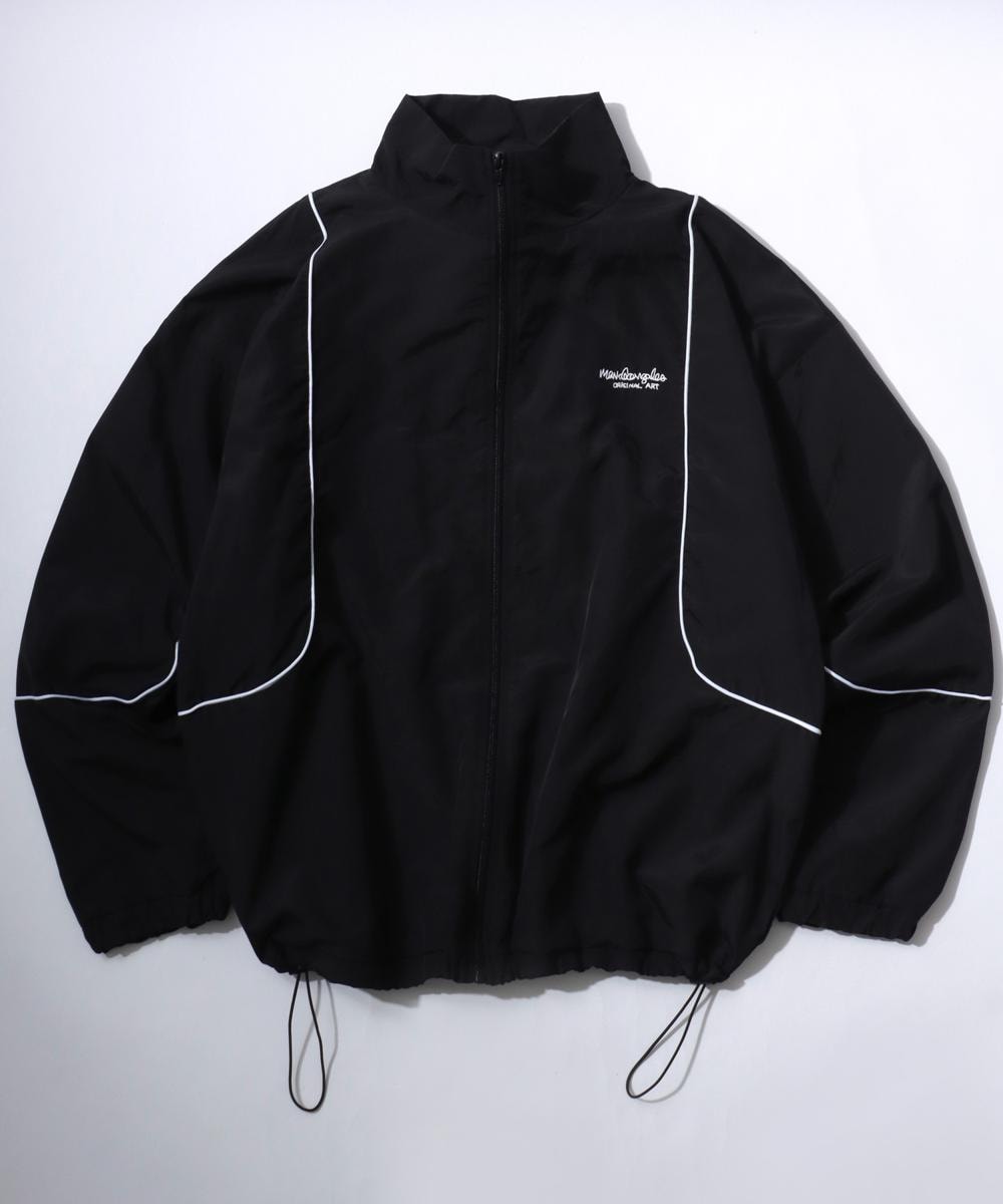 スポーティなナイロンジャケット】 パイピング トラックジャケット