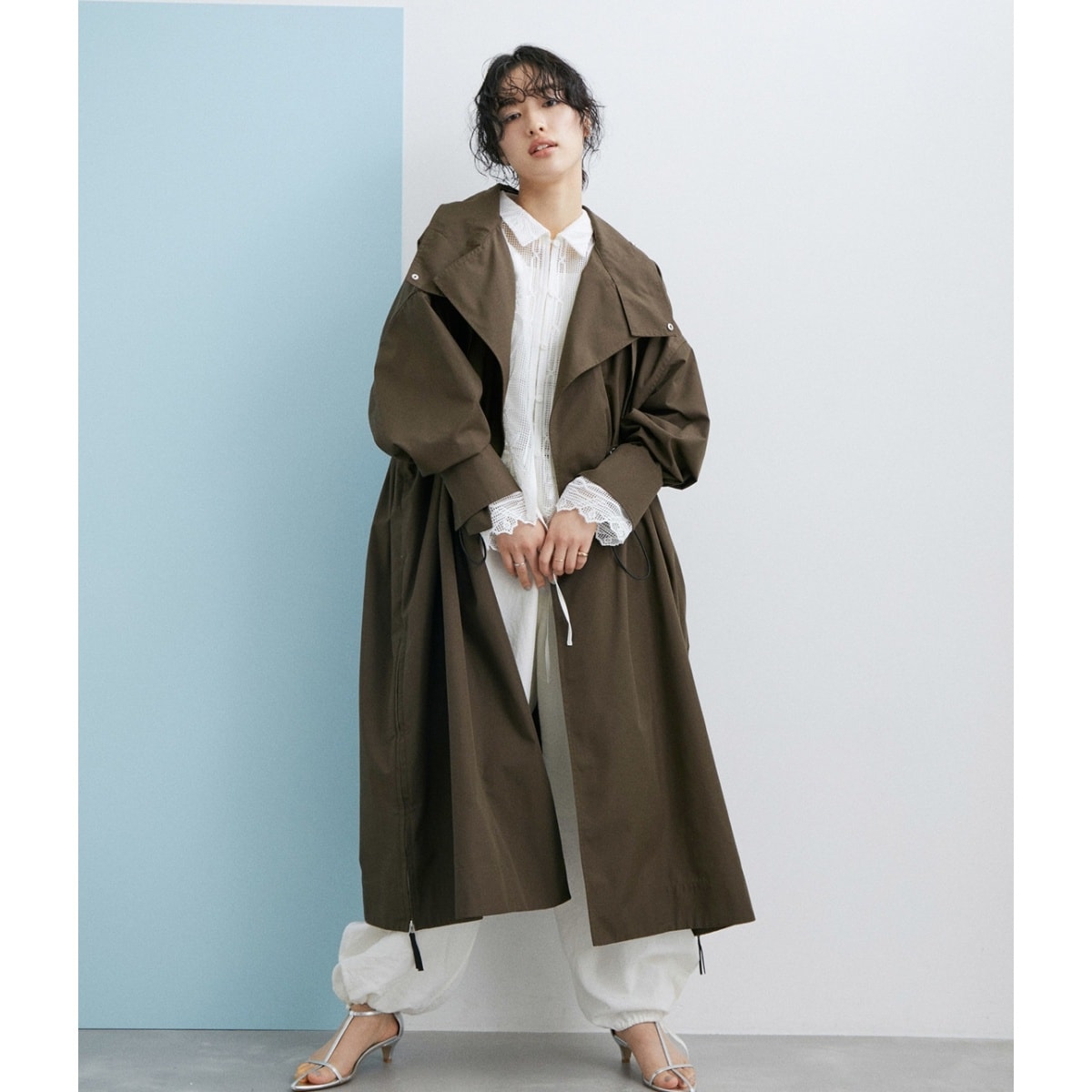 サステナブル・WEB限定】スタンドカラーモッズコート | アダムエロペ