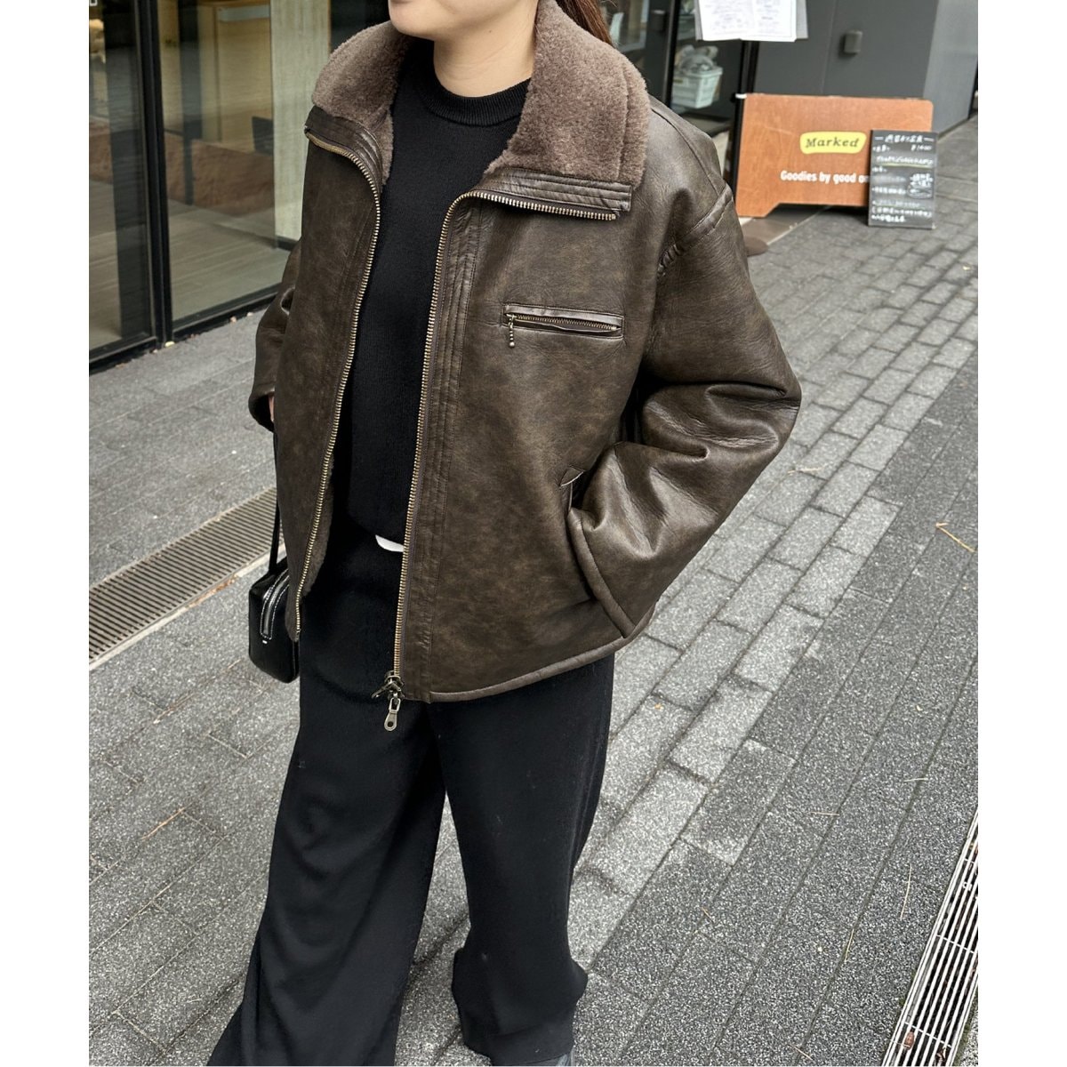 フェイクレザーボアブルゾン | ジャーナルスタンダード(JOURNAL