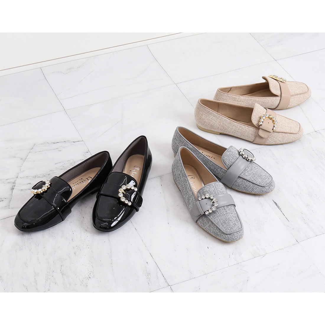 ビジューバックルローファー | アルテミス by ダイアナ(artemis by