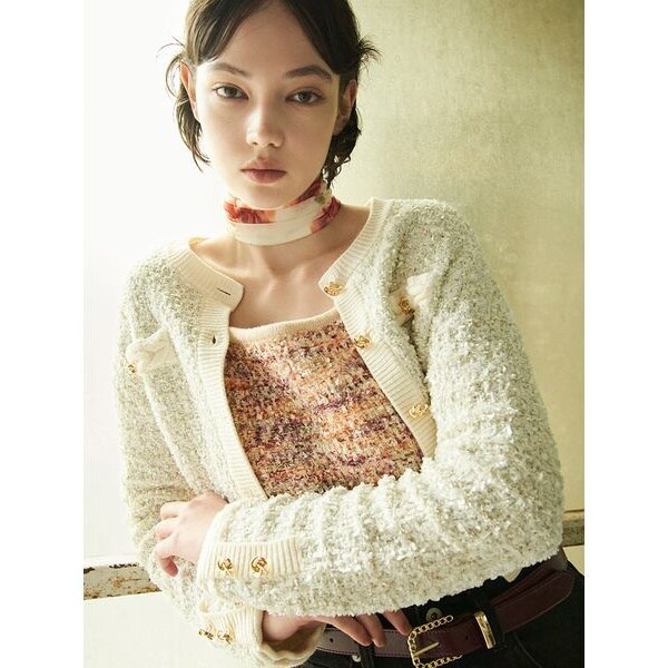 ツイードニットカーディガン | リリーブラウン(LILY BROWN) | マルイ