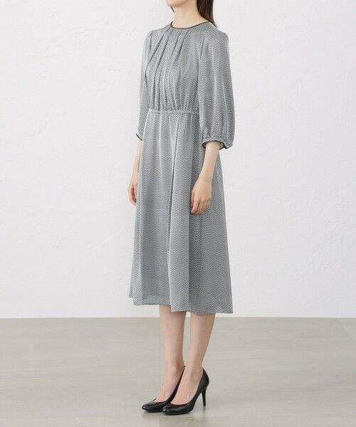 セール】 フルールドットプリント ワンピース （ロング・マキシ丈