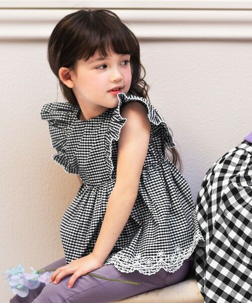 セール】 ギンガムチェックブラウス （シャツ・ブラウス）｜ANY