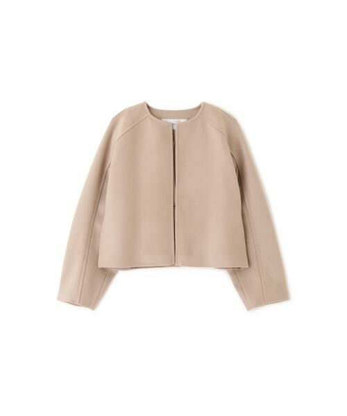 セール】 ソフトメルトンノーカラージャケット （テーラードジャケット