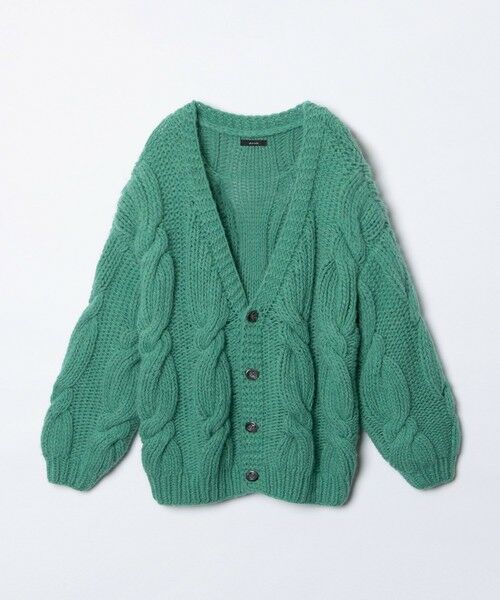 セール】 ビッグケーブルハンドニットカーディガン （カーディガン