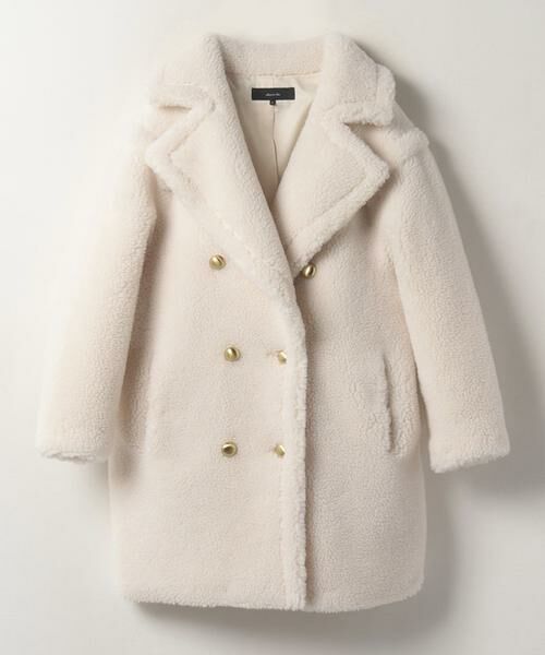 セール】 ウールMIXボアピーコート （ステンカラーコート