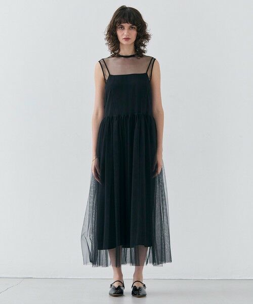 セール】 【洗える・GISELe 4月号掲載】KALMIA / ノースリーブチュール