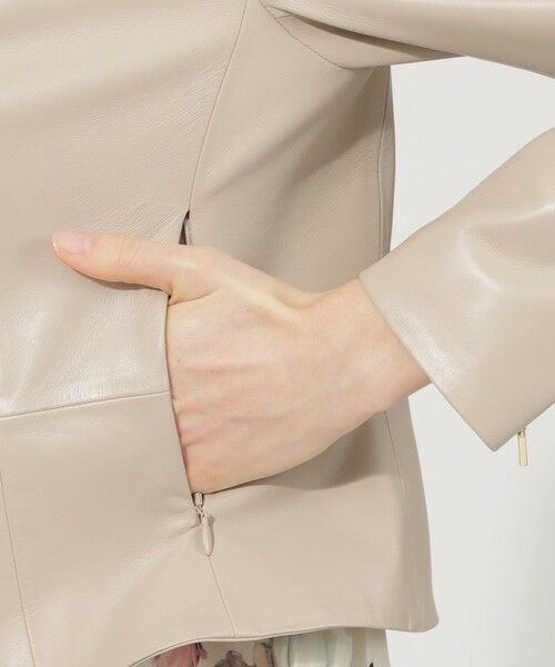 セール】 ソフトシープレザー ジャケット （ノーカラージャケット