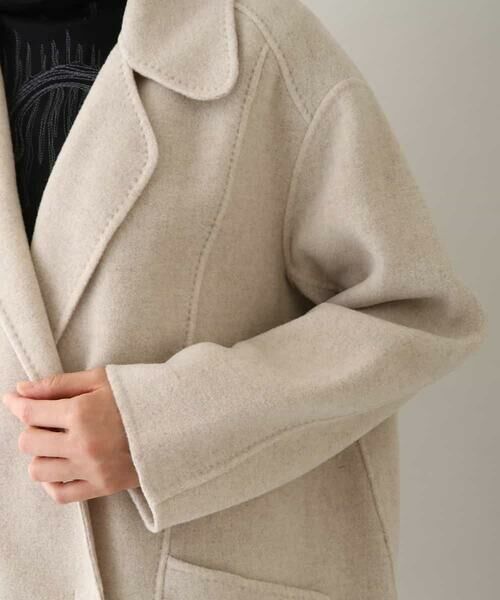 セール】 ダブルフェイスウールジャケットコート （ステンカラーコート