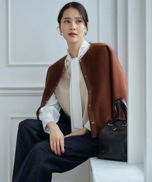 セール】 ライトリバーノーカラー ジャケット （ノーカラージャケット