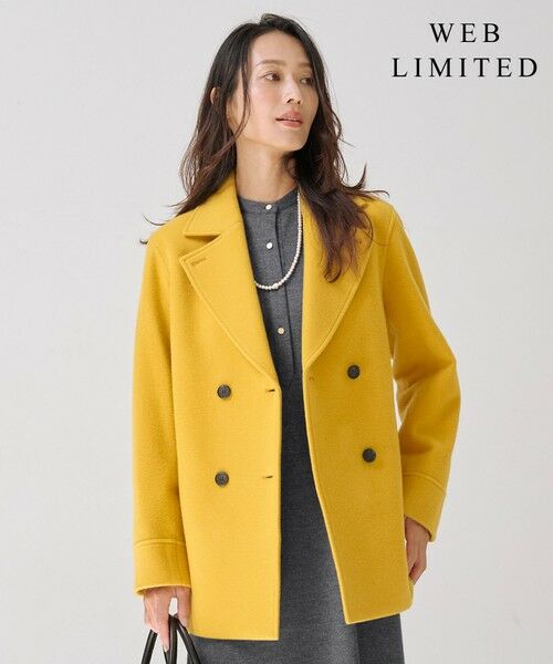 WEB限定カラーあり】Jackal ソフトメルトン Pコート （ピーコート）｜L