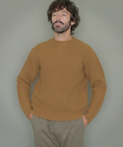 セール】 ローゲージ片畦クルーネックニット （ニット・セーター