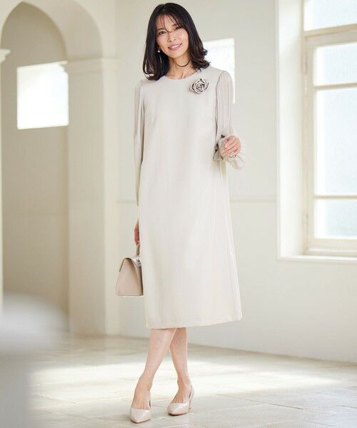 セットアップ対応】トリアセダブルジョーゼット シフォンスリーブ