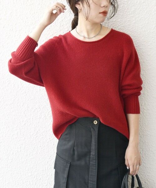 セール】 SHIPS any: コンパクト ウール ボートネック ニット プル