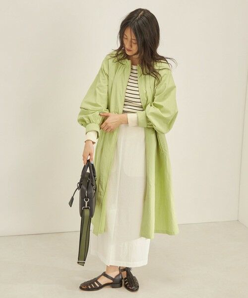 セール】 〈撥水加工〉ナイロン ドロスト ロング コート ◇ （その他