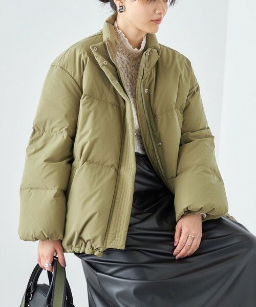 セール】 * 〈手洗い可能〉スタンド カラー ドロスト ミディ ダウン