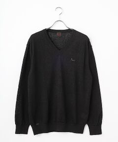スーパーエクストラファインウール天竺12G クルーネックセーター
