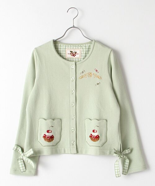 セール】 ピンクハウスパーラ―刺繍スウェットカーディガン