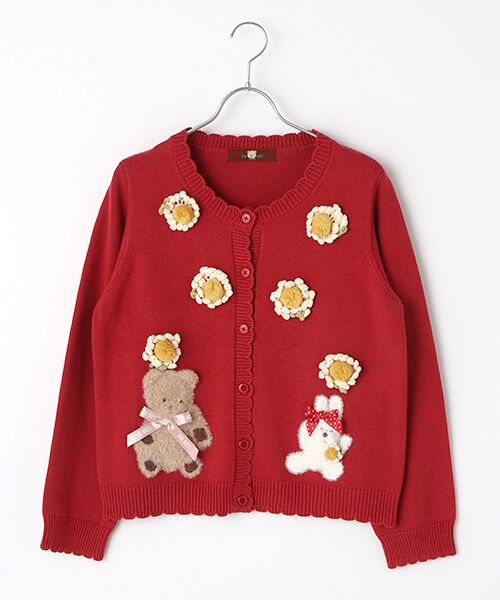 セール】 ひな菊ロンドモチーフカーディガン （カーディガン・ボレロ