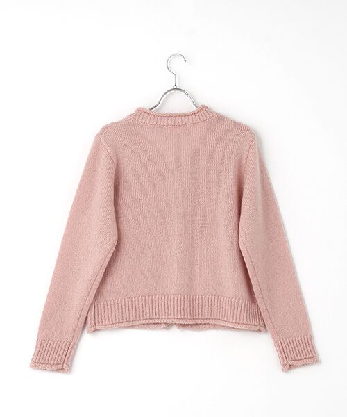 セール】 花と星モチーフ使いニットカーディガン （カーディガン