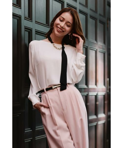 セール】 ◇チェーンリボンブラウス （シャツ・ブラウス）｜PINKY