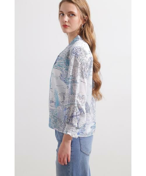 セール】 ◇ノーティカルプリントブラウス （シャツ・ブラウス