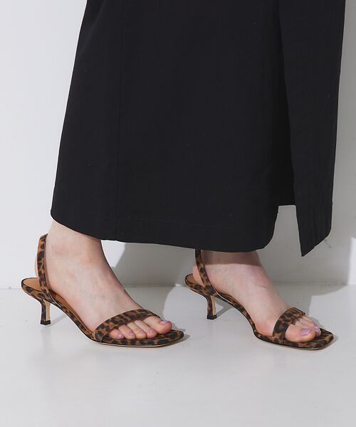 セール】 【BRENTA/ブレンタ】レオパード柄ストラップサンダル