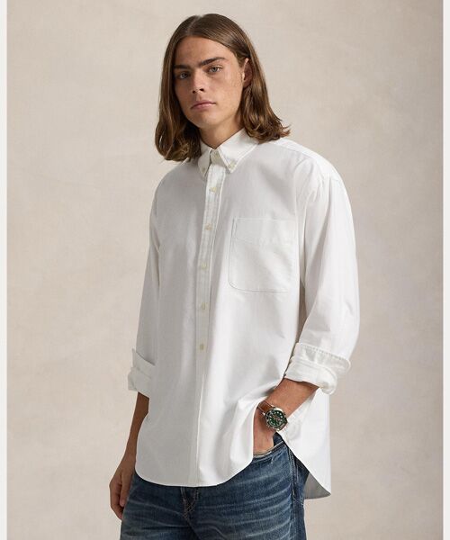 オーガニック コットン ビッグ シャツ （シャツ・ブラウス）｜POLO