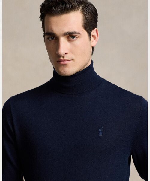 ウォッシャブル ウール タートルネック セーター （ニット・セーター