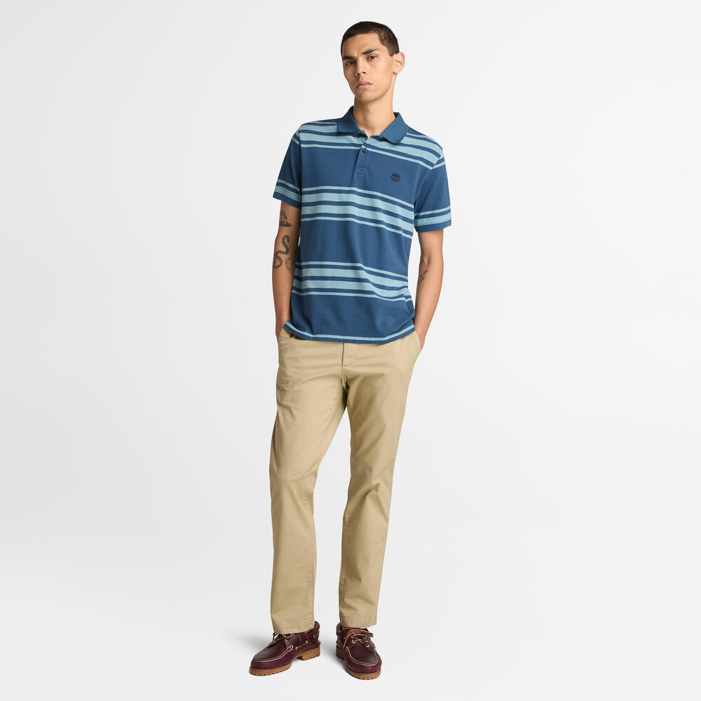 半袖 ストライプ ポロシャツ メンズ ｜【Timberland公式通販