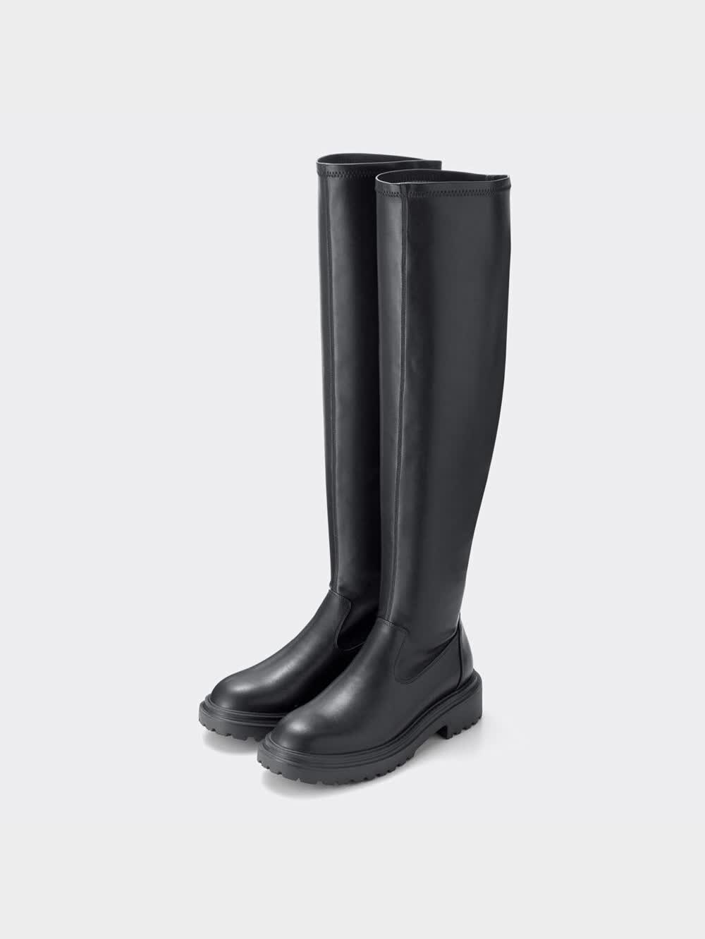 GU公式 | ウルトラストレッチニーハイブーツ+E