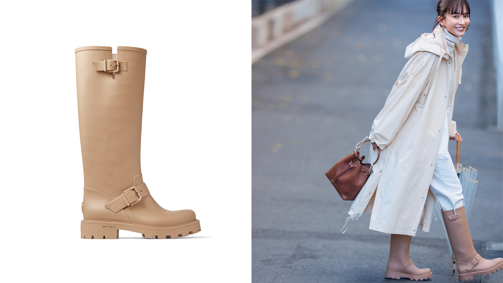 ジミー チュウの“優しい”レインブーツ』はオールシーズン履き回せる