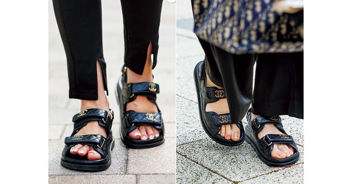 帰省ママは【シャネルの黒スポサン】で差がつくオシャレ！子連れ移動も