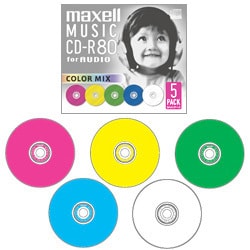 ヨドバシ.com - マクセル Maxell 音楽用CD-R 80分 5枚 カラーミックス
