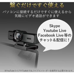 ヨドバシ.com - エレコム ELECOM PCカメラ/800万画素/ステレオマイク