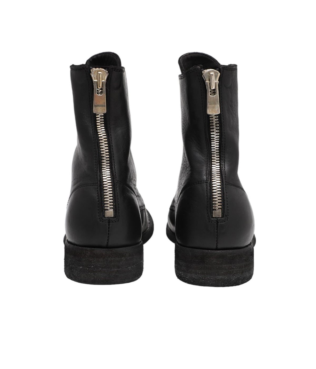 LACED UP AND BACK ZIP BOOTS | GUIDI(グイディ) / シューズ レザー