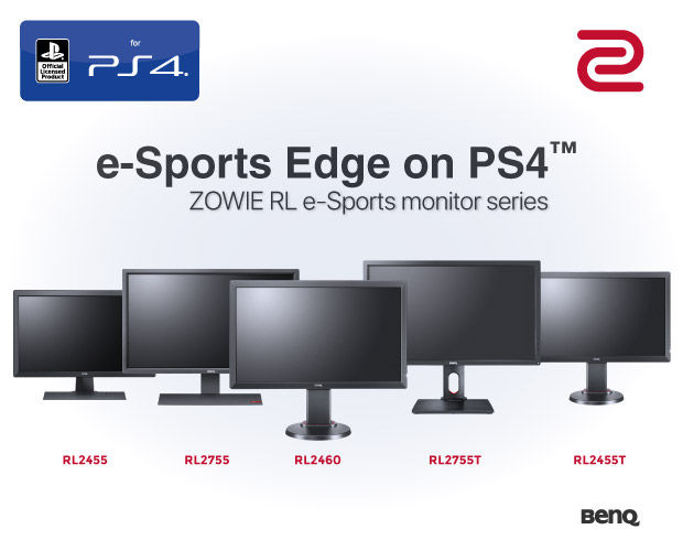 ZOWIE RL e-Sports Monitor Series for PlayStation®4 | BenQ Europe